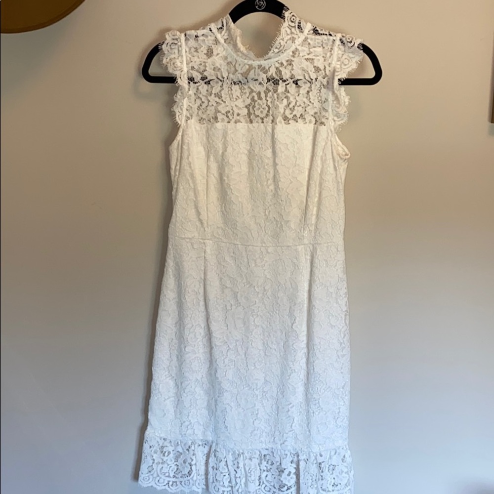White Lace Dress Size Medium